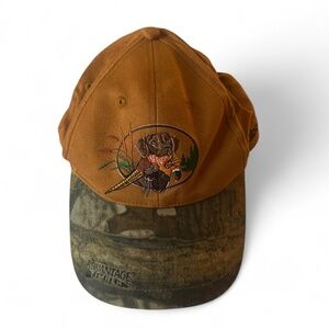 Kubota K-Products Advantage Timber Camo Orange Baseball Hat Cap Dog Duck Hunting